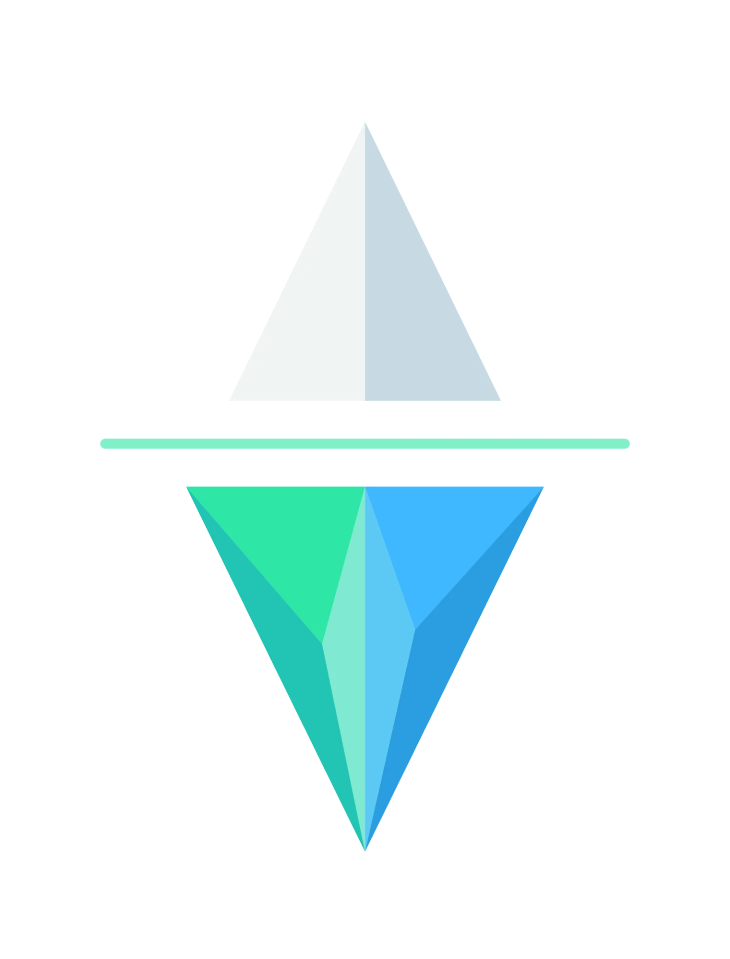 Simbolo Ice Management: un iceberg